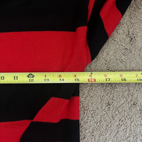 Vtg Y2K Say What Striped Sweater Dress Red Black Mall Goth Punk Grunge Rock Alt - Picture 8 of 9
